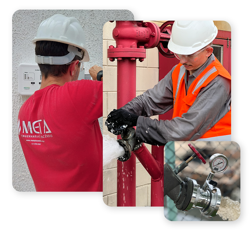Equipe META Engenharia de Incêndio em ação